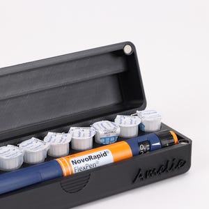 Aangepaste naam insulinepenetui | Reis- en koelkastveilige opslag | Opberger voor diabetische injectiepen | Injectables-doosje | | Insulinehouder |