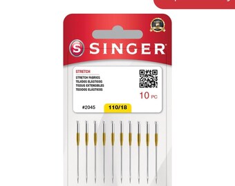 SINGER 10-Pack Stretch 2045 Sewing Machine Needles, Size 110/18