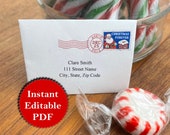 Miniature Elf Letter from Santa's Workshop | Personalized Editable Christmas Elf Letter | Printable Letter from the North Pole | Instant PDF