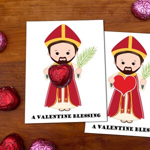 Katholische Valentinstagskarte für Kinder, Valentinstagskarte für Schule, Klassenzimmer oder Mitbringsel zum sofortigen Download