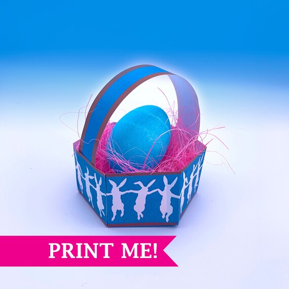 EASTER Place Setting Favors Printable Mini Party Favor Box Etsy