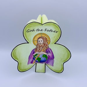 St. Patrick's Day Katholisches Basteln für Kinder St. Patrick Malseite Heilige Dreifaltigkeit Sonntagsschule RCIA Kid Fastenzeit Bild 3