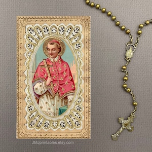 Immagine sacra di San Carlo Borromeo STAMPABILE, Immagine sacra PDF da scaricare digitalmente, Pagina stampabile di quattro immagini, Immagine sacra del Santo Patrono Cattolico