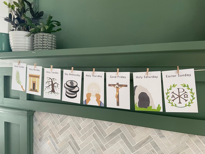 Catholic Holy Week Printable Booklet Story Card Prints Etsy