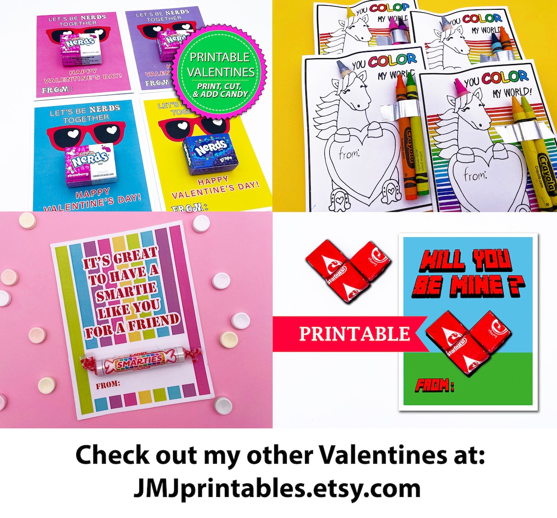 Instant Download Pop Rocks Valentine Card Printable Candy | Etsy