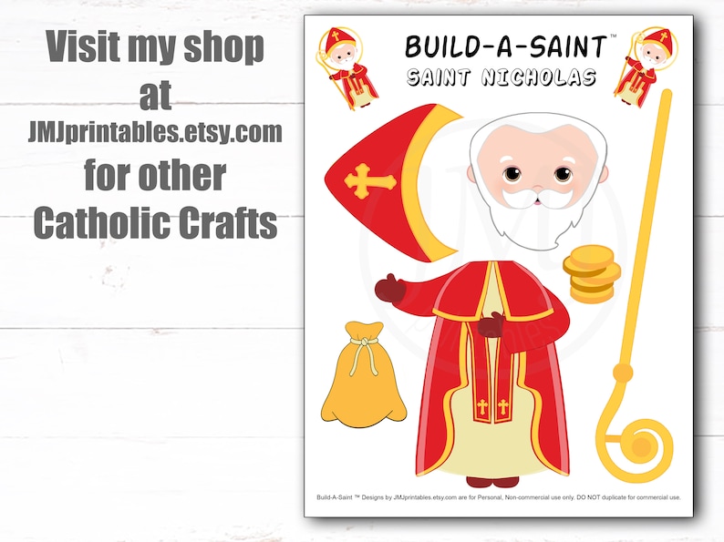 Editable Letter From Saint Nicholas Catholic Saint Nicholas - Etsy