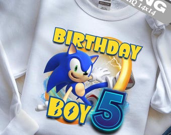 Sonic 5º Aniversário PNG: Decoração de Bolo, Clipart, Sublimação (Download Digital)