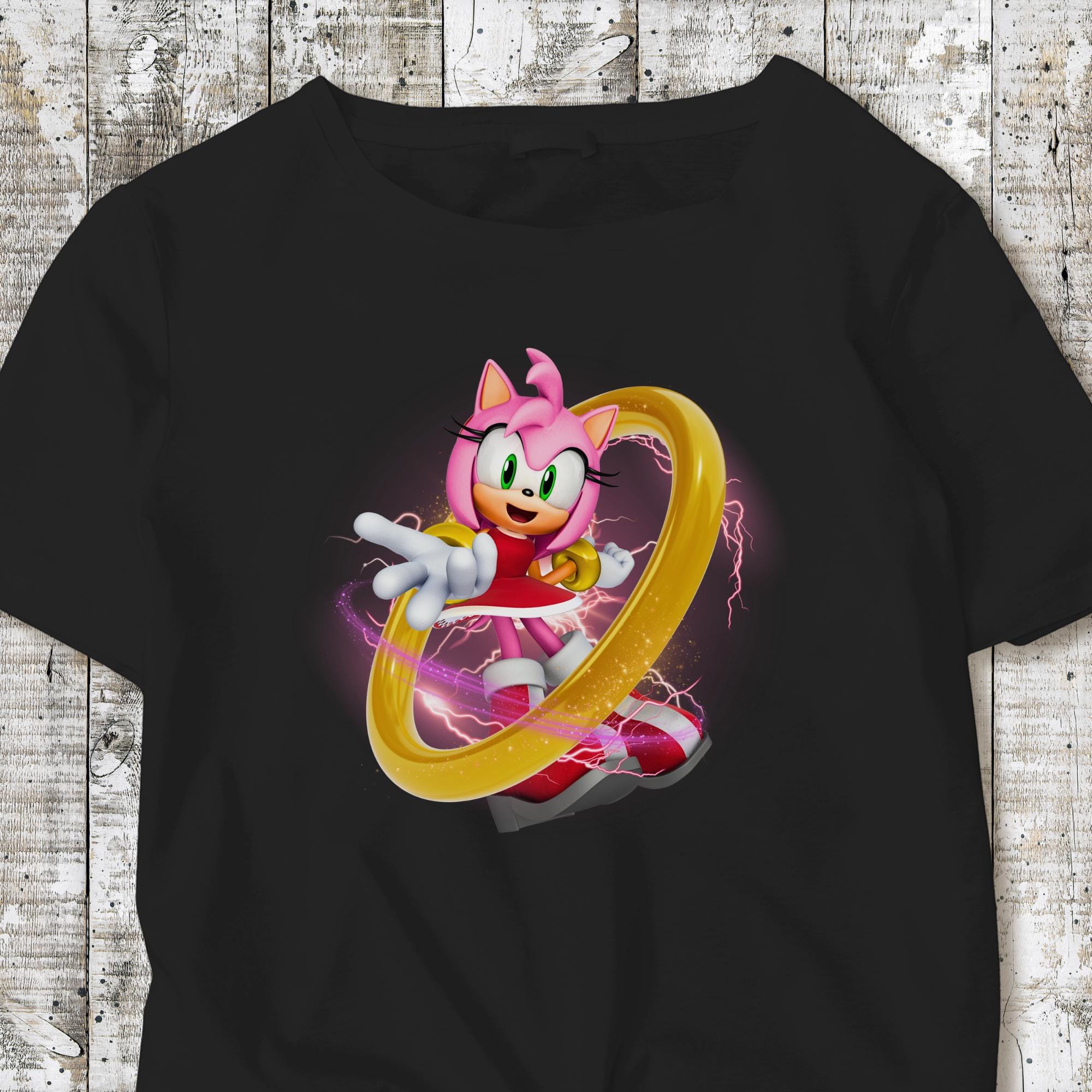 Amy Rose Sonic Hedgehog PNG: Cake Topper, Party Decoration (digital  Download 14x14 Inches) - Etsy, image size:2000x2000