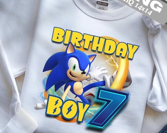 Sonic 7º Aniversário PNG: Decoração de Bolo, Clipart, Sublimação (Download Digital)