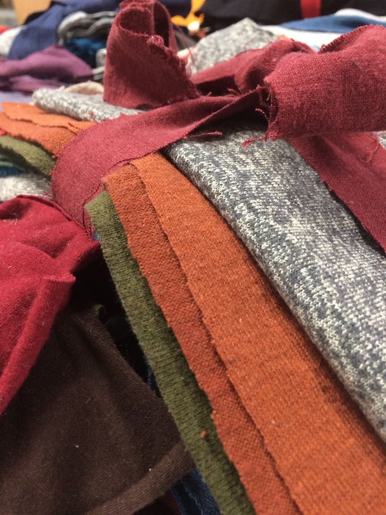 Organic Fabric Scrap Bundle