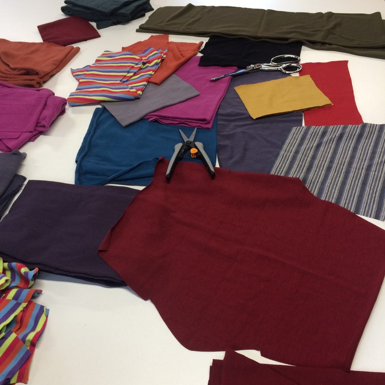 Organic Fabric Scrap Bundle