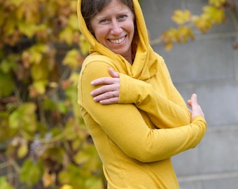 Hemp Simple Cowl Tunic Dress