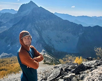 Men's Merino Wool Shirt - Trail Breaker Hoodie - Long Sleeves - Unisex Fit