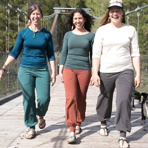 Lotus Yoga Leggings in Organic Cotton & Bamboo - Nomads Hemp Wear