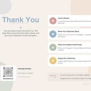 Editable Teacher Binder Covers & Spine Labels | Gentle Bloom Canva ...