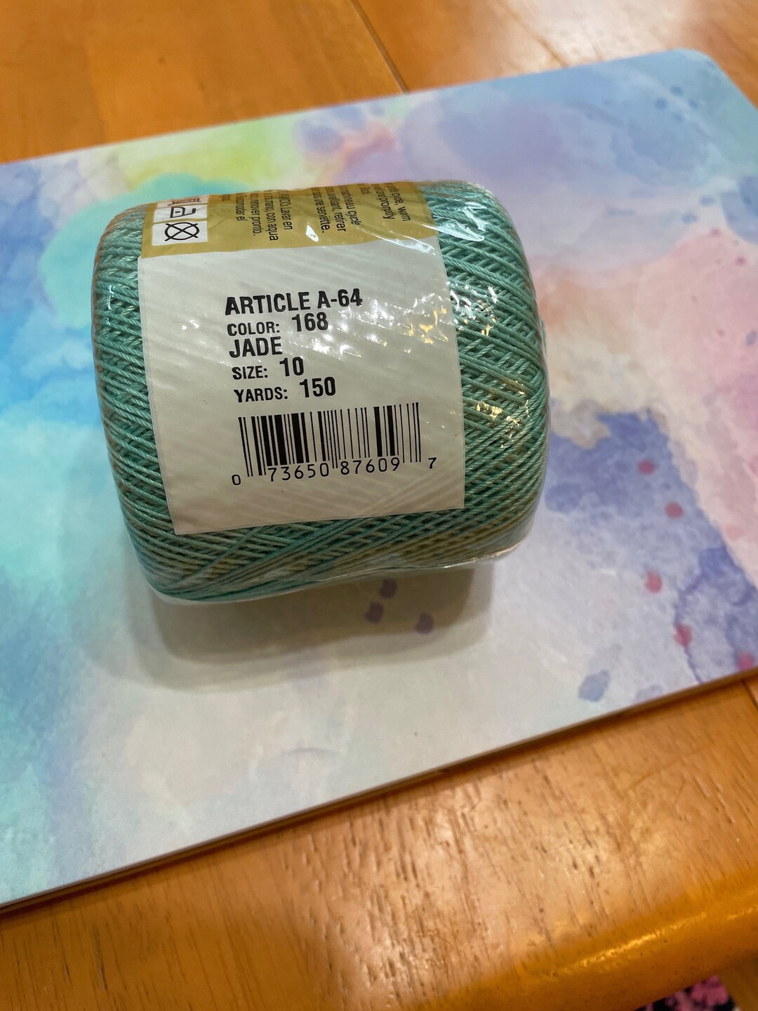 Knit Crosheen Cotton Crochet Thread 150 Yards Jade VINTAGE Etsy