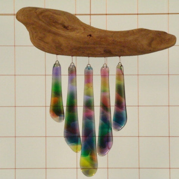WIND CHIMES, stained glass-Tinkly Winkler