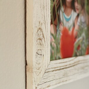 Antique White Reclaimed Wood Frame image 2