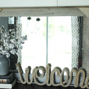 Rustic Mirror - Cornerblock Barnwood Style