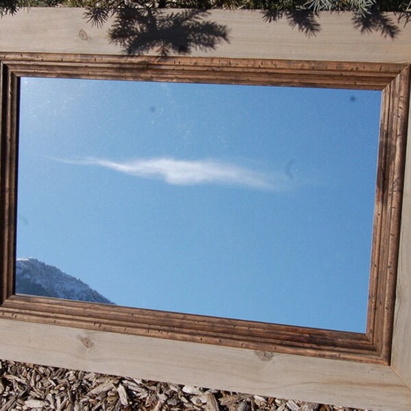 Rustic Cabin Mirror Etsy