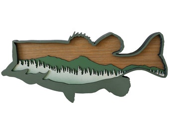 3D Bass Wall Art