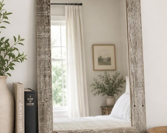 Rustic Mirror - Homestead Flat Barnwood