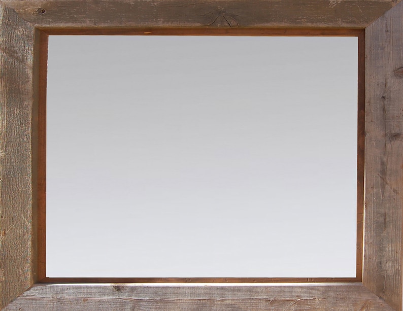 Espejo rústico Park City Estilo Barnwood con alcon Inset | Etsy