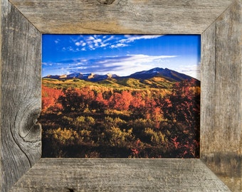 Rustic Barnwood Picture Frame - Reclaimed Wood, Western Decor