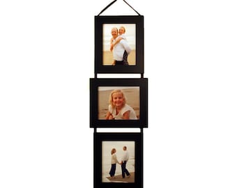 5x7 Three Opening Collage Picture Frame Set PLP - Three Frames on Ribbon