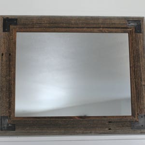 Rustic Ranch Hand Farmhouse Bathroom Mirror