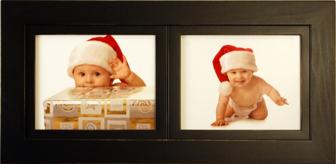 2 Opening Collage Picture Frame With Two Landscape Picture Openings - Etsy