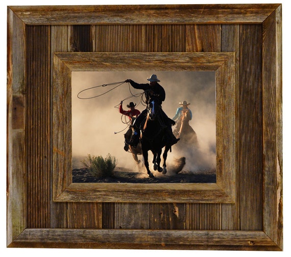 Durango Rustic Barnwood Picture Frame Western Aged Wood Frame Etsy