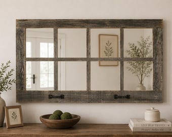 Fieldhouse Mirror - 8 Window Pane Mirror