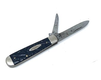 Case Tested XX Pocket Knife Rough Black Handle 1920-1940 Vintage