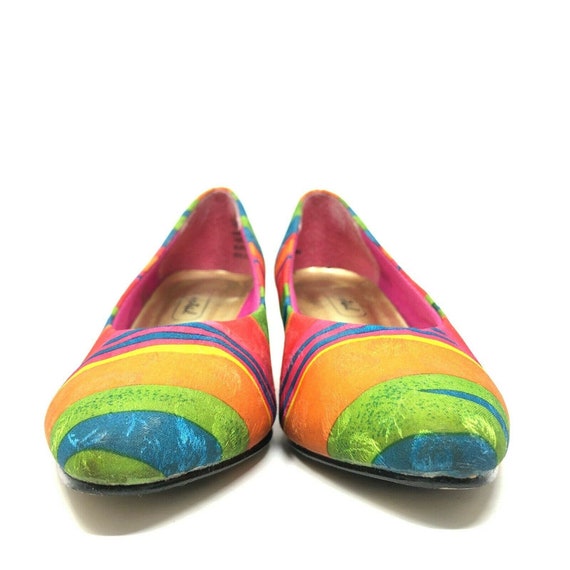 Crystal Fabric Pump Womens 8.5 N Rainbow Multicol… - image 2