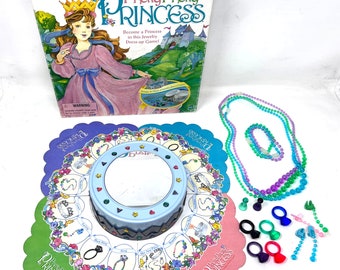 Pretty Pretty Princess Jewelry Dress Up Game 1999 Vintage Hasbro Incomplete