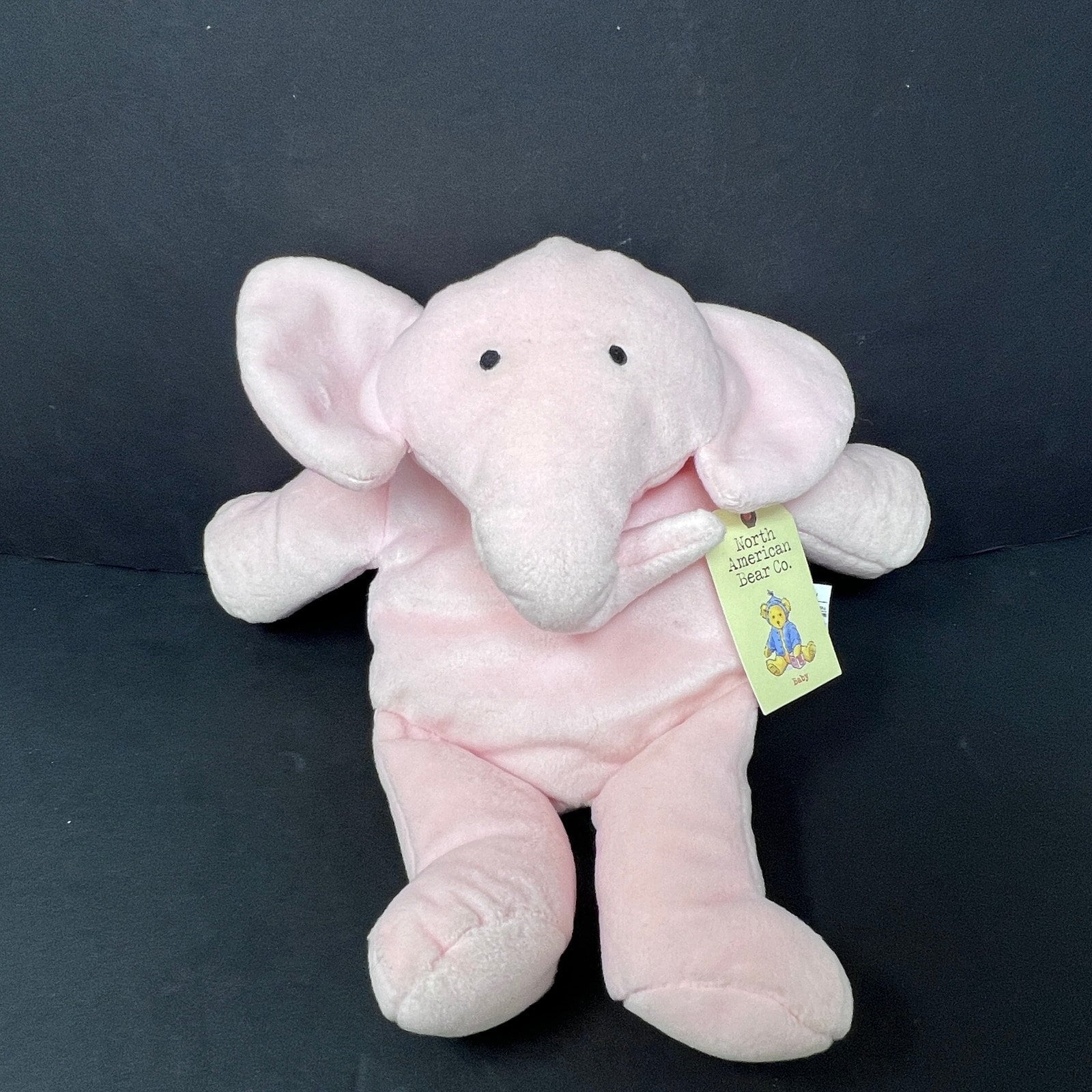 North American Bear Co Flatophant Pink Elephant 15” Plush 1991