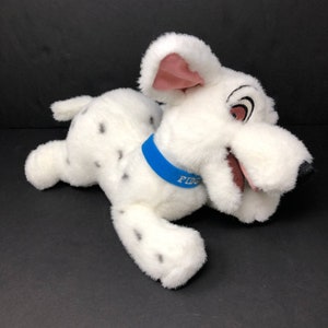 Disney 101 Dalmatiner Zappeln Plüsch Welpe Hund 12" Blau Halsband Vintage Cartoon