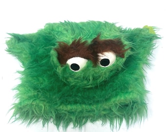 Vintage Sesamstraße Oscar Handpuppe Gabriel grün 1980