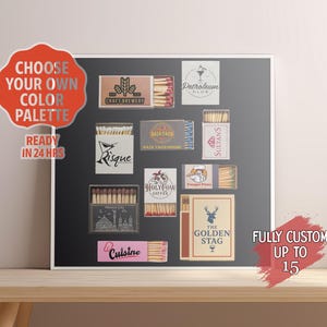 Personalisiertes Streichholzbriefchen • Digitales Design auf Bestellung • Bis zu 15 Fliesen • Lieferzeit 24 Stunden Geschenk für Mama Geschenk für Ihn