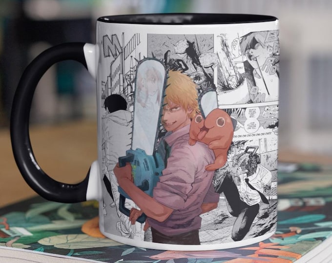 Denji Chainsaw Man Manga Inspired Mug Chainsaw Man Mug Anime Gift 11oz