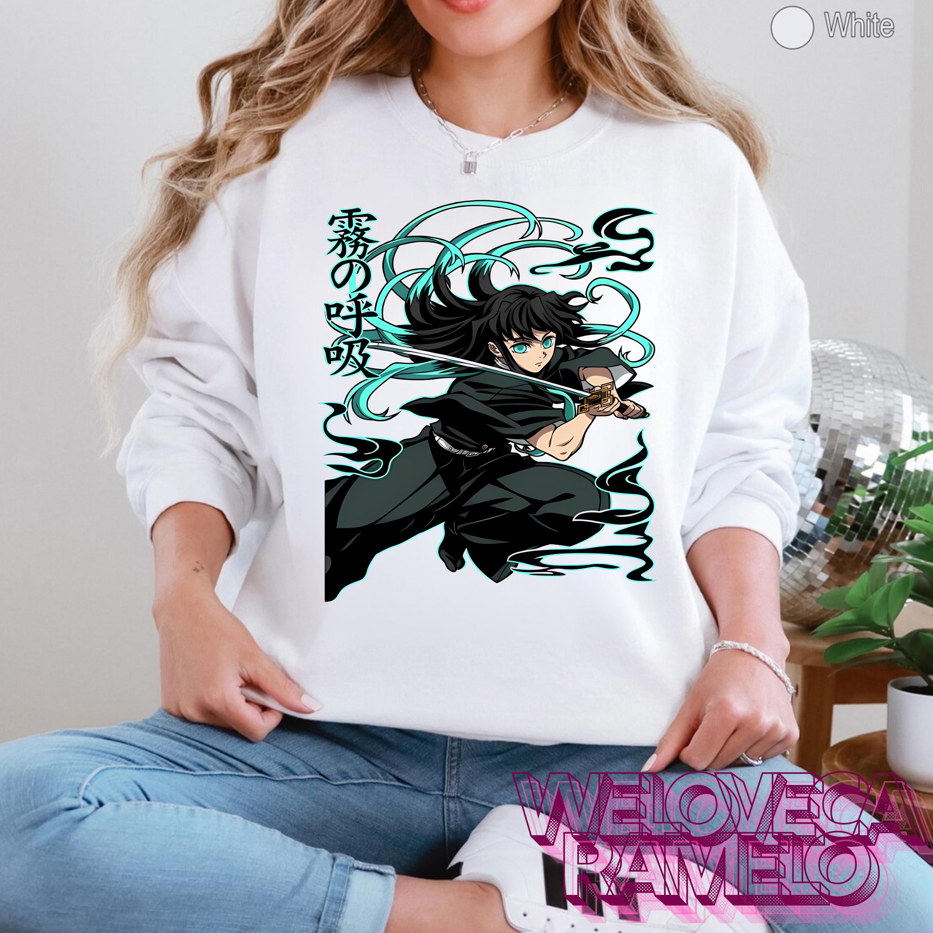 Muichiro Tokito Fog Hashira Kimetsu no Yaiba Anime Manga Women's T-Shirt, blue, S Muichiro Tokito Fog Hashira Kimetsu no Yaiba Anime Manga Women's T-Shirt, blue, S