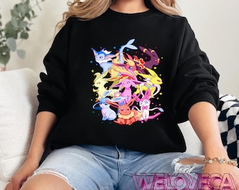 ブラッキー エーフィ Tシャツ「魔女と魔法使い」 // イーブイの進化