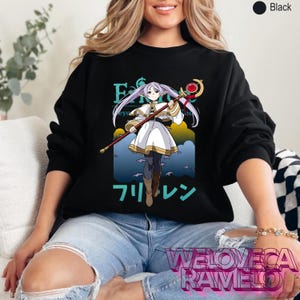 Frieren Anime Shirt Kawaii Anime Shirt Frieren Slayer Manga Shirt Anime Graphic Sweatshirt Anime Gift Anime Unisex Shirt Cute Anime Girl Tee