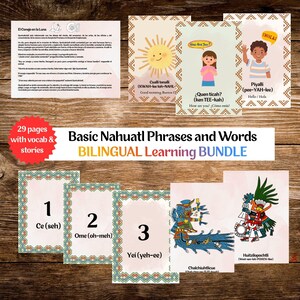 Learn Nahuatl Flashcards for Kids- Actividades para aprender  Bilingual Homeschool Units Homeschool lessons Mexico