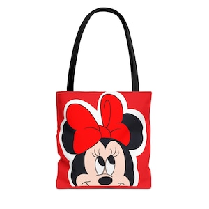 Mickey/Minnie Tote Bag, Cute Shopping Bag, Fun Beach Tote, Kids&#39; Gift, Everyday Backpack