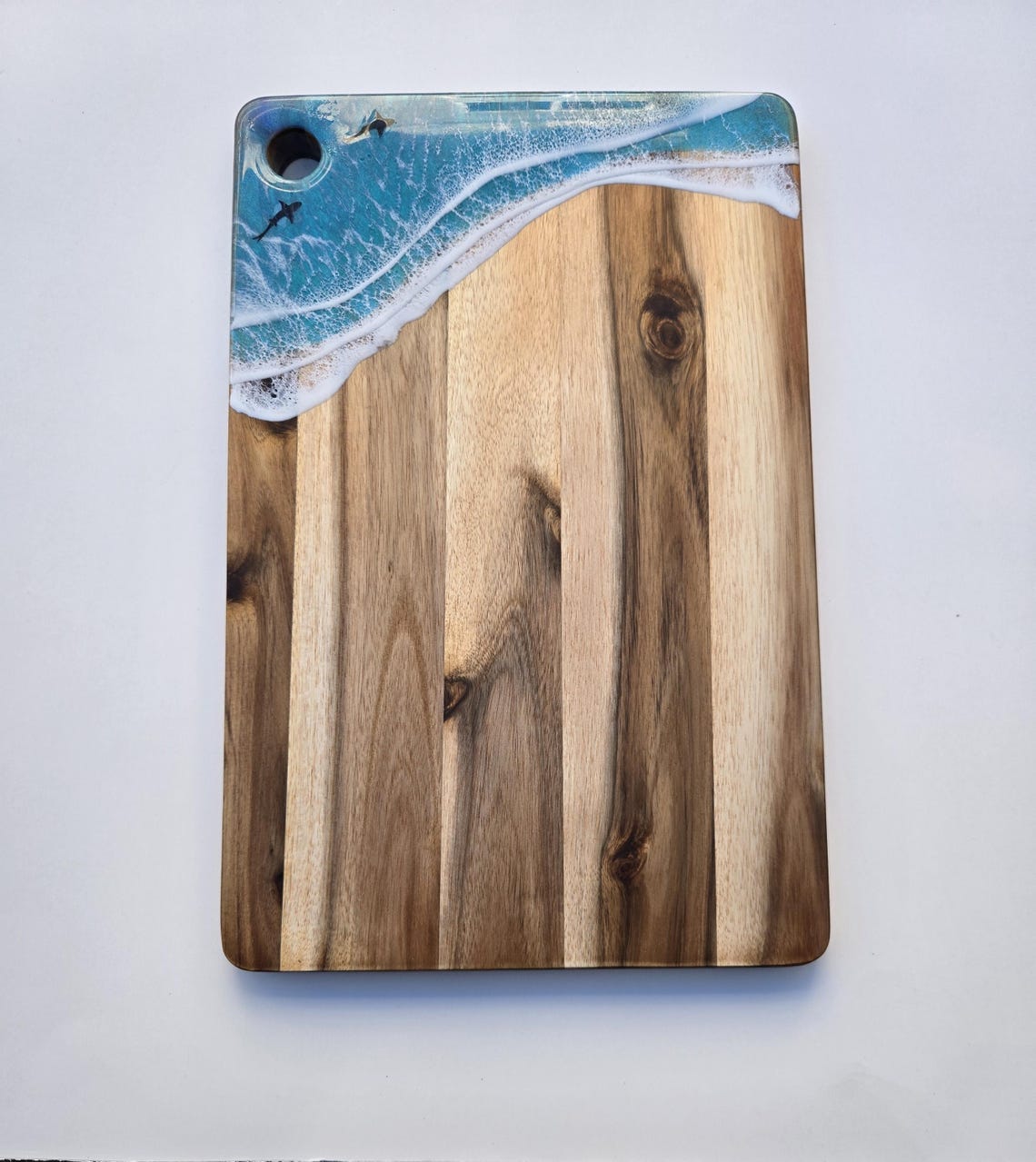 Resin Ocean Wave Charcuterie Board Unique Gifts Birthdays, Wedding ...
