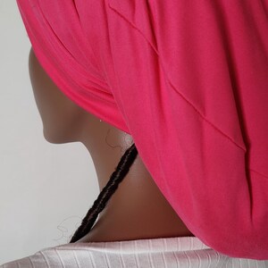 Pink Dreadlocks Beanie: Women&#39;s Hat Cotton Jersey Knit - Medium
