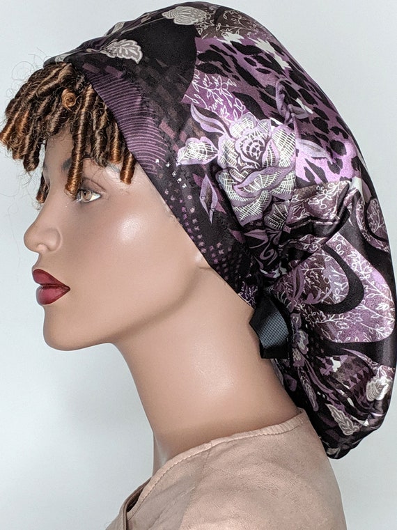 Snood Black Satin 21 Long Head Snood Hat Snood Wrap Etsy