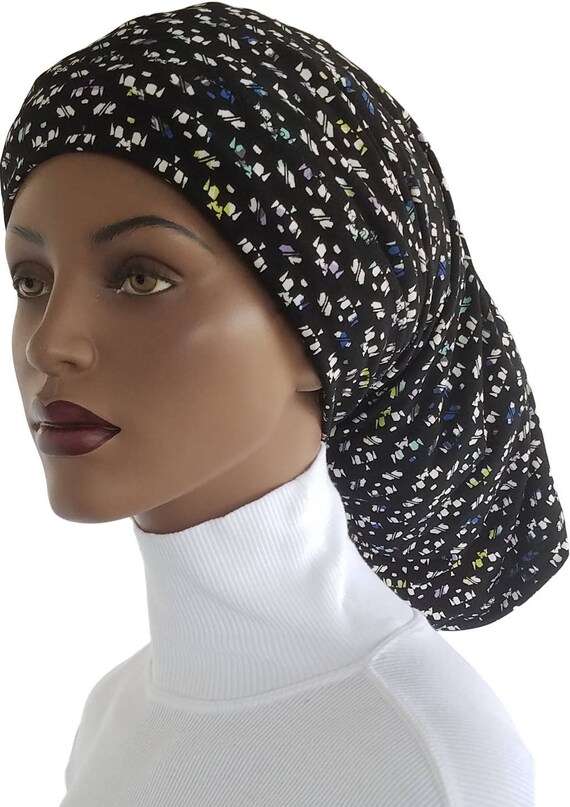 Black White Speckled Hair Sock Lock Sock Dreads Headband Etsy